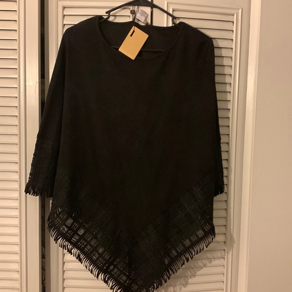 Suede Poncho - Picture 1 of 4